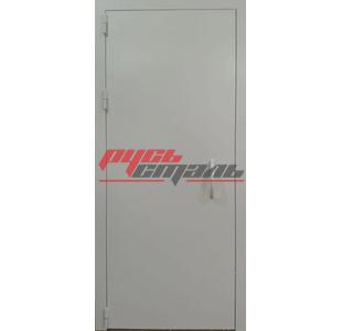 одностворчатая техническая дверь с ручкой типа скоба